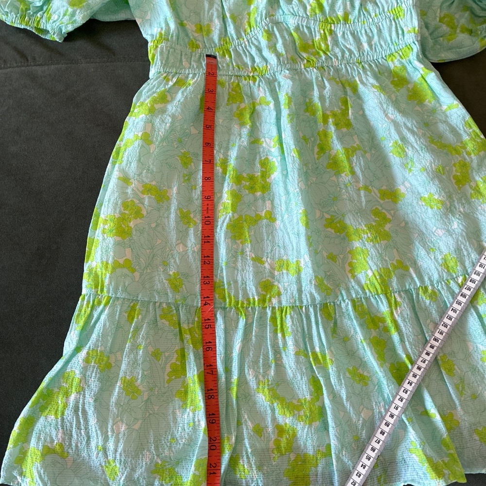 Vineyard Vines spring floral puff sleeve mini dress M - Picture 12 of 13